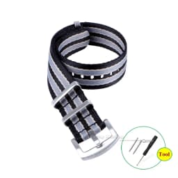Premium-grade Nylon Strap 18mm 20mm 22mm Braided Canvas Watch Band Men Women Soft Sport Military Bracelet Accessories