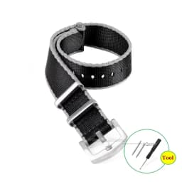 Premium-grade Nylon Strap 18mm 20mm 22mm Braided Canvas Watch Band Men Women Soft Sport Military Bracelet Accessories