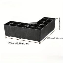 4Pcs 50MM Hight Plastic Furniture Legs L-shape And One Line Shape Sofa Legs Coffee Table and Bed Legs Rectangle Couch Leg Plinth