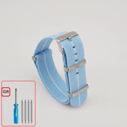 Washable Elastic Nylon Watchband For Seiko 60s French Troops Parachute Bag Nato Strap 18mm 20mm 22mm Outdoor Waterproof Bracelet