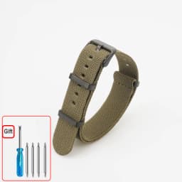 Washable Elastic Nylon Watchband For Seiko 60s French Troops Parachute Bag Nato Strap 18mm 20mm 22mm Outdoor Waterproof Bracelet