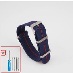 Washable Elastic Nylon Watchband For Seiko 60s French Troops Parachute Bag Nato Strap 18mm 20mm 22mm Outdoor Waterproof Bracelet