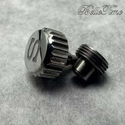 High Quality Watch Parts Silver/ Gold/ Black/ Rose Gold Logo S Watch Crown And Without S Crown For NH34 NH35 NH36 Movement