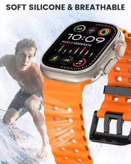 Ocean Strap For Apple Watch Band Ultra 4/3/2 49mm Series 12 11 10 46mm Sport Bracelet Wristband iWatch 9 8 7 SE 45mm 44mm Belt