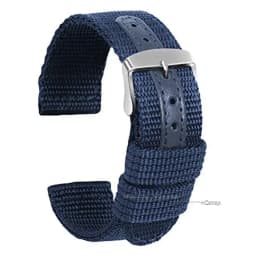 Nylon Canvas Watch Band Woven Soft Belt Leather Universal Bracelet for Men Women Sport Watch Strap 18mm 20mm 22mm 24mm Wristband