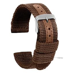 Nylon Canvas Watch Band Woven Soft Belt Leather Universal Bracelet for Men Women Sport Watch Strap 18mm 20mm 22mm 24mm Wristband