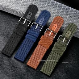 Nylon Canvas Watch Band Woven Soft Belt Leather Universal Bracelet for Men Women Sport Watch Strap 18mm 20mm 22mm 24mm Wristband
