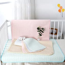 Reusable Diaper Change Mat for Baby Infant Waterproof Crib Changing Pads Urine Sheet Cotton Diaper Cover Bed Changing Mattress