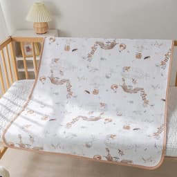 Reusable Diaper Change Mat for Baby Infant Waterproof Crib Changing Pads Urine Sheet Cotton Diaper Cover Bed Changing Mattress