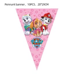Paw Patrol Pink Birthday Party Decorations Skye Paw Balloon cup Disposable Tableware Backdrop Paw Patrol party favors Supplies