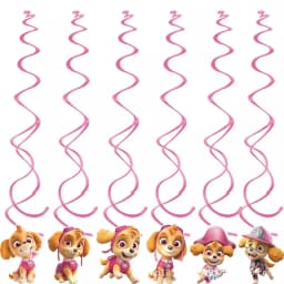 Paw Patrol Pink Birthday Party Decorations Skye Paw Balloon cup Disposable Tableware Backdrop Paw Patrol party favors Supplies