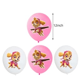 Paw Patrol Pink Birthday Party Decorations Skye Paw Balloon cup Disposable Tableware Backdrop Paw Patrol party favors Supplies