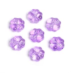 20pcs/lot 10mm Czech Lampwork Crystal Flower Spacer Beads Clover Loose Beads For DIY Necklace Jewelry Making Supply Accessories