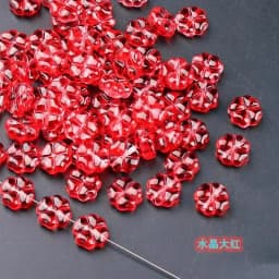 20pcs/lot 10mm Czech Lampwork Crystal Flower Spacer Beads Clover Loose Beads For DIY Necklace Jewelry Making Supply Accessories