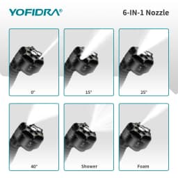 YOFIDRA 3500W 200Bar Brushless High Pressure Car Wash Washer Gun Cordless Generator Cleaning Machine For Makita 21V Battery Pin