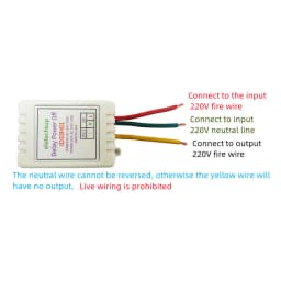 1-480Min Timer Adjustable Disconnect Delay Controller AC 110V 220V Power-ON Delay OFF Relay Switch AC 220V 7A Voltage Output