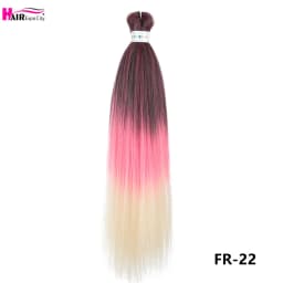 Easy Braids 26Inch Synthetic Jumbo Braids Hair Extensions Ombre Colorful Braiding Hair Pre Stretched Hair Expo City