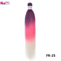 Easy Braids 26Inch Synthetic Jumbo Braids Hair Extensions Ombre Colorful Braiding Hair Pre Stretched Hair Expo City