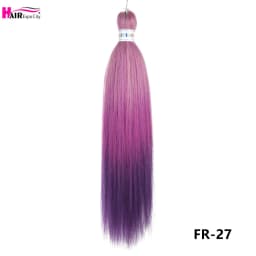 Easy Braids 26Inch Synthetic Jumbo Braids Hair Extensions Ombre Colorful Braiding Hair Pre Stretched Hair Expo City