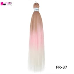 Easy Braids 26Inch Synthetic Jumbo Braids Hair Extensions Ombre Colorful Braiding Hair Pre Stretched Hair Expo City
