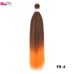 Easy Braids 26Inch Synthetic Jumbo Braids Hair Extensions Ombre Colorful Braiding Hair Pre Stretched Hair Expo City