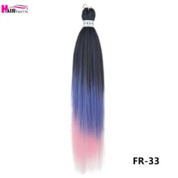 Easy Braids 26Inch Synthetic Jumbo Braids Hair Extensions Ombre Colorful Braiding Hair Pre Stretched Hair Expo City