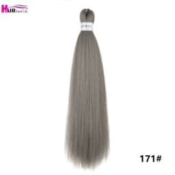 Easy Braids 26Inch Synthetic Jumbo Braids Hair Extensions Ombre Colorful Braiding Hair Pre Stretched Hair Expo City