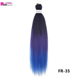 Easy Braids 26Inch Synthetic Jumbo Braids Hair Extensions Ombre Colorful Braiding Hair Pre Stretched Hair Expo City
