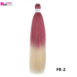 Easy Braids 26Inch Synthetic Jumbo Braids Hair Extensions Ombre Colorful Braiding Hair Pre Stretched Hair Expo City
