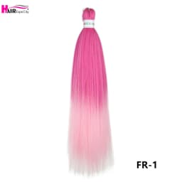 Easy Braids 26Inch Synthetic Jumbo Braids Hair Extensions Ombre Colorful Braiding Hair Pre Stretched Hair Expo City