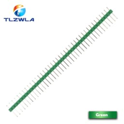 10PCS 1X40Pin Breakable Pin Header 2.54mm Single Row Male Header Connector PCB Pin Strip for Arduino Yellow/Green/White/Black