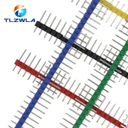 10PCS 1X40Pin Breakable Pin Header 2.54mm Single Row Male Header Connector PCB Pin Strip for Arduino Yellow/Green/White/Black