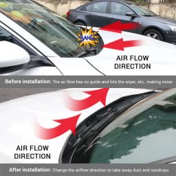 1.8m Car Rubber Seal Spoiler Strip Auto Front Rear Windshield Spoiler Front Window Hood Sealing Trim Auto Windshield Accessories