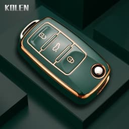 TPU Car Key Case Cover Holder Shell For VW Volkswagen Polo Golf Passat Beetle Caddy Tiguan Skoda Octavia Kodiaq Seat Leon Altea