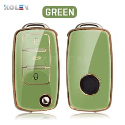 TPU Car Key Case Cover Holder Shell For VW Volkswagen Polo Golf Passat Beetle Caddy Tiguan Skoda Octavia Kodiaq Seat Leon Altea