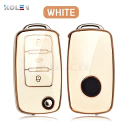 TPU Car Key Case Cover Holder Shell For VW Volkswagen Polo Golf Passat Beetle Caddy Tiguan Skoda Octavia Kodiaq Seat Leon Altea