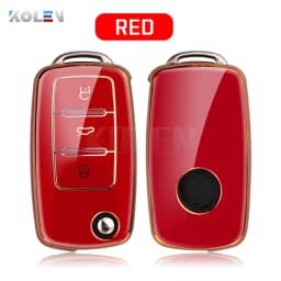 TPU Car Key Case Cover Holder Shell For VW Volkswagen Polo Golf Passat Beetle Caddy Tiguan Skoda Octavia Kodiaq Seat Leon Altea