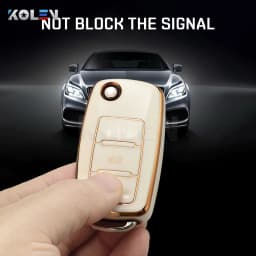 TPU Car Key Case Cover Holder Shell For VW Volkswagen Polo Golf Passat Beetle Caddy Tiguan Skoda Octavia Kodiaq Seat Leon Altea