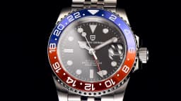 PAGANI DESIGN PD-1662 Luxury GMT Men Mechanical Wristwatch Sapphire Glass Stainless Steel 100M Waterproof Automatic Watches