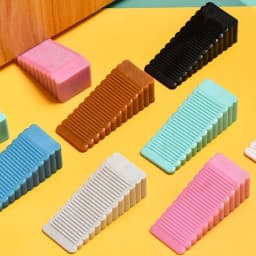 Safety Silicone Door Stop Stoppers Block Wedge Doorstops Door Stopper Home Office Door Rear Retainer Anti-collision Stop