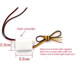 2Pcs LED Lights Car Strobe Signal Lights Strobe Safety Signal Lamp Assembly 12V Car Motorcycles Flasher Auto Accessories