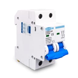TOMZN 1P 2P DC MCB 6KA 500V Mini Circuit Breaker 3A 6A 10A 16A 20A 25A 32A 40A 50A 63A Y Connection