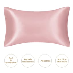 JuwenSilk silky stain pillowcase silky pillowcase natural silk pillowcase mulberry silk pillow case standard queen k