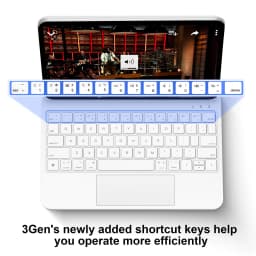 GOOJODOQ Magic Keyboard for iPad Pro 11 2024 Air 4 Air 5 Air 6 for iPad 12.9 10th Generation 6th 5th 4th 3rd Gen Cover Case