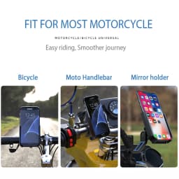 For VESPA Piaggio GTS GTV LX LXV LT PX PRIMAVERA 50 125 150 200 250 300 300ie Handlebar Mobile Phone Holder GPS Stand Bracket