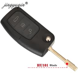 Jingyuqin 315/433MHz 4D63 4D60 Car Remote Key for Ford Fusion Focus Mondeo Fiesta Galaxy HU101 FO21 Blade Vehicle Flip Keys