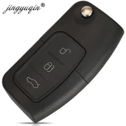 Jingyuqin 315/433MHz 4D63 4D60 Car Remote Key for Ford Fusion Focus Mondeo Fiesta Galaxy HU101 FO21 Blade Vehicle Flip Keys