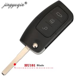 Jingyuqin 315/433MHz 4D63 4D60 Car Remote Key for Ford Fusion Focus Mondeo Fiesta Galaxy HU101 FO21 Blade Vehicle Flip Keys