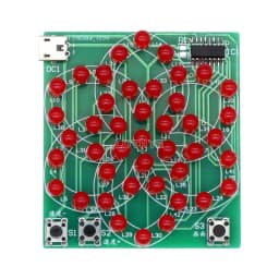 DIY Electronic Kit Multi Style Pattern Electronic Windmill Flowing Water Light 43 LED 5V Fun Soldering Component Training Suite