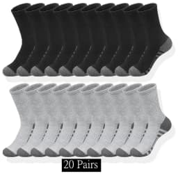 10/20/30 Pairs Men's Classic Crew Socks Unisex Sports Socks for Men Running Basketball Anti-slip Outdoor Breathable Man Socks